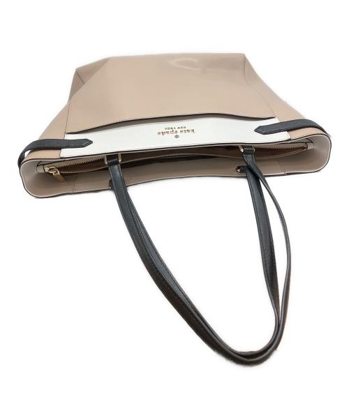 Kate Spade（ケイトスペード）Kate Spade (ケイトスペード) ステイシー カラーブロックラッフトップトート チャコールグレーの古着・服飾アイテム
