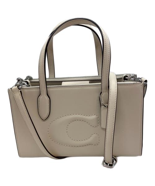 COACH（コーチ）COACH (コーチ) ニーナ スモール トート バッグ ホワイトの古着・服飾アイテム