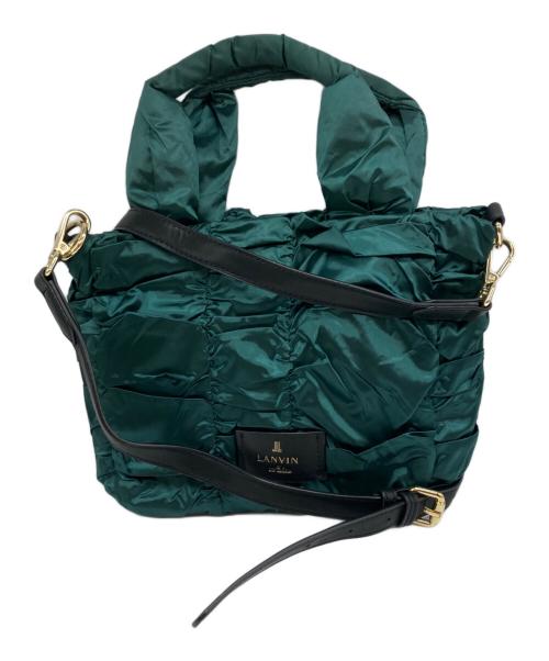 LANVIN en Bleu（ランバンオンブルー）LANVIN en Bleu (ランバンオンブルー) シャトン 2WAYショルダーバッグ ショルダーバッグ グリーンの古着・服飾アイテム