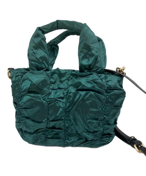 LANVIN en Bleu（ランバンオンブルー）LANVIN en Bleu (ランバンオンブルー) シャトン 2WAYショルダーバッグ ショルダーバッグ グリーンの古着・服飾アイテム