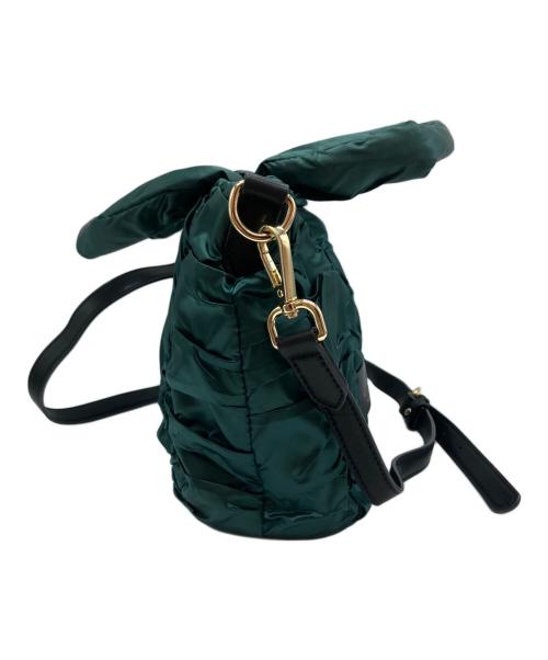 LANVIN en Bleu（ランバンオンブルー）LANVIN en Bleu (ランバンオンブルー) シャトン 2WAYショルダーバッグ ショルダーバッグ グリーンの古着・服飾アイテム