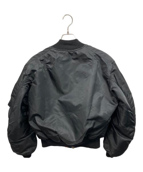 ALPHA（アルファ）ALPHA (アルファ) TALONファスナー MA-1ジャケット ブラック サイズ:Lの古着・服飾アイテム