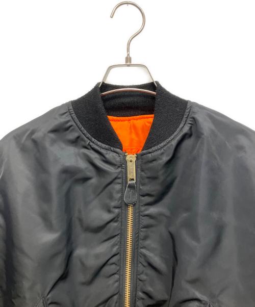 ALPHA（アルファ）ALPHA (アルファ) TALONファスナー MA-1ジャケット ブラック サイズ:Lの古着・服飾アイテム