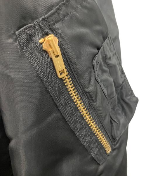 ALPHA（アルファ）ALPHA (アルファ) TALONファスナー MA-1ジャケット ブラック サイズ:Lの古着・服飾アイテム