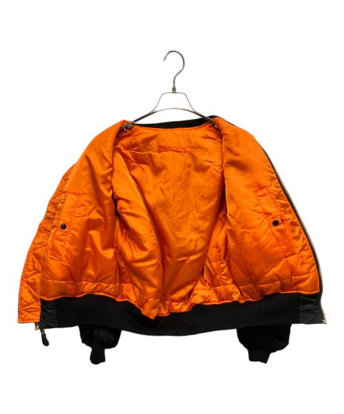ALPHA（アルファ）ALPHA (アルファ) TALONファスナー MA-1ジャケット ブラック サイズ:Lの古着・服飾アイテム