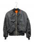 ALPHA（アルファ）の古着「TALONファスナー MA-1ジャケット」｜ブラック