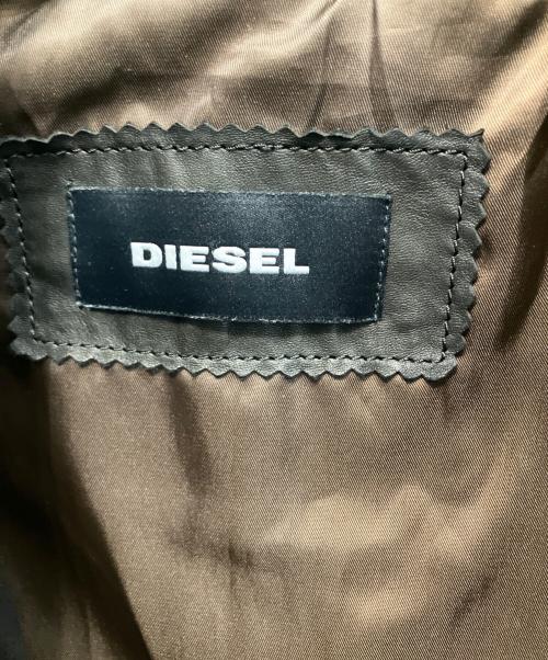 DIESEL（ディーゼル）DIESEL (ディーゼル) ダブルライダースジャケット ブラック サイズ:Lの古着・服飾アイテム