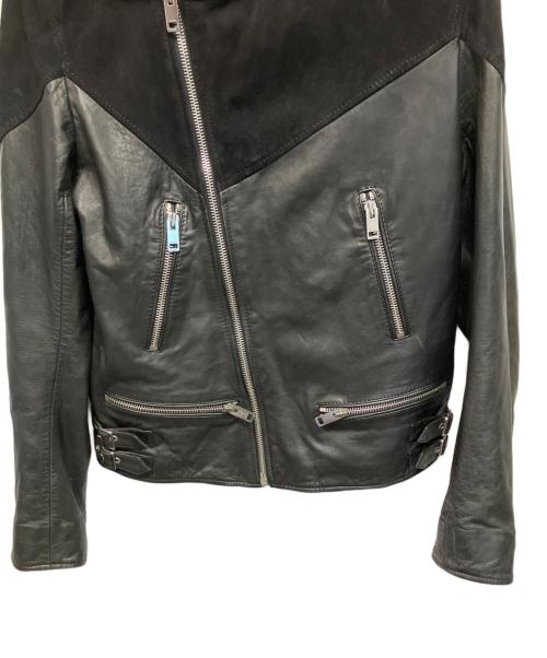 DIESEL（ディーゼル）DIESEL (ディーゼル) ダブルライダースジャケット ブラック サイズ:Lの古着・服飾アイテム