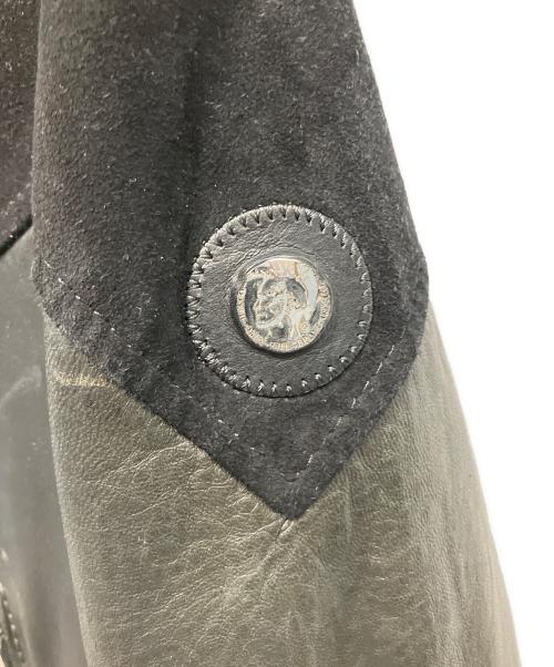 DIESEL（ディーゼル）DIESEL (ディーゼル) ダブルライダースジャケット ブラック サイズ:Lの古着・服飾アイテム