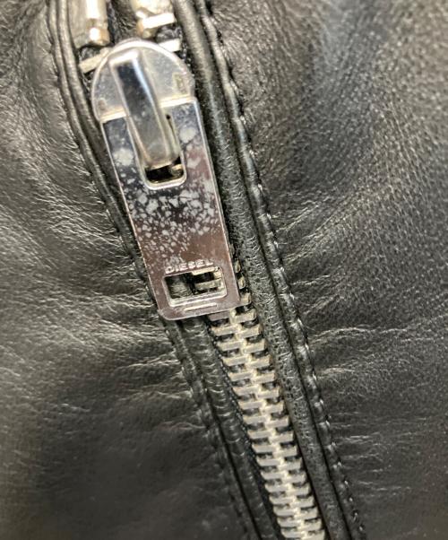 DIESEL（ディーゼル）DIESEL (ディーゼル) ダブルライダースジャケット ブラック サイズ:Lの古着・服飾アイテム