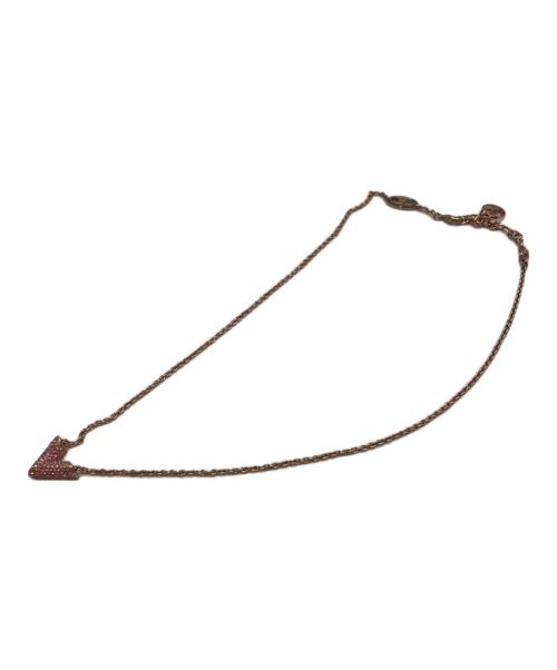 LOUIS VUITTON（ルイ ヴィトン）LOUIS VUITTON (ルイ ヴィトン) エッセンシャル V ストラス LE1105 ネックレス ピンクゴールドの古着・服飾アイテム