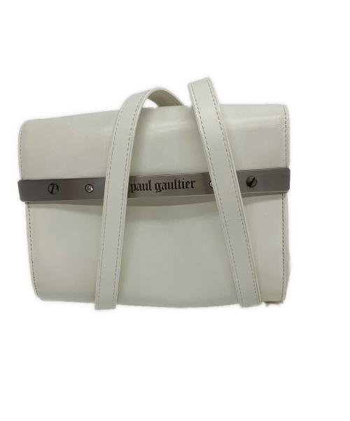 Jean Paul GAULTIER（ジャンポールゴルチェ）Jean Paul GAULTIER (ジャンポールゴルチェ) ショルダーバッグ ホワイトの古着・服飾アイテム