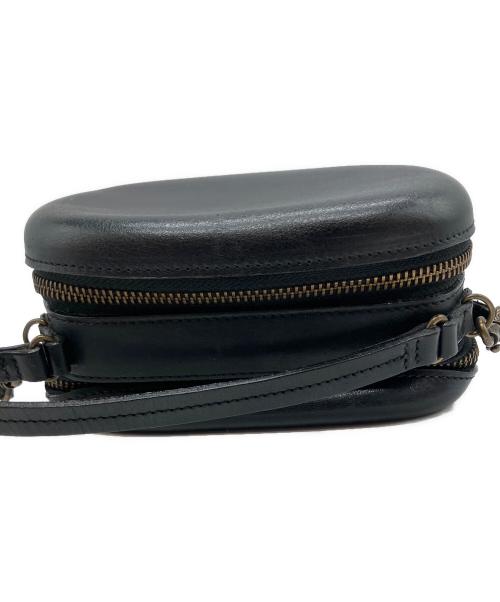 Jean Paul GAULTIER（ジャンポールゴルチェ）Jean Paul GAULTIER (ジャンポールゴルチェ) レザーラウンドショルダーバッグ ブラックの古着・服飾アイテム