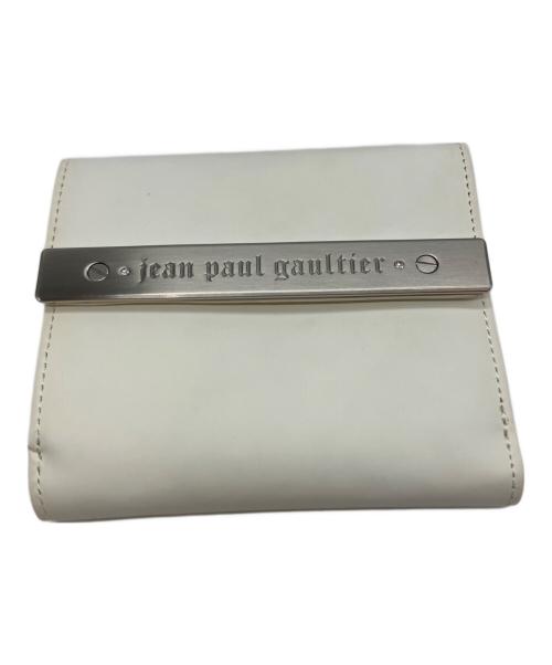 Jean Paul GAULTIER（ジャンポールゴルチェ）Jean Paul GAULTIER (ジャンポールゴルチェ) 2つ折り財布 ホワイトの古着・服飾アイテム
