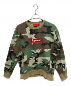 SUPREMEシュプリーム）の古着「15AW Box Logo Crew Neck camo」｜オリーブ