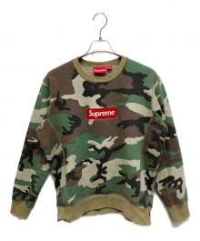 SUPREME（シュプリーム）の古着「15AW Box Logo Crew Neck camo」｜オリーブ