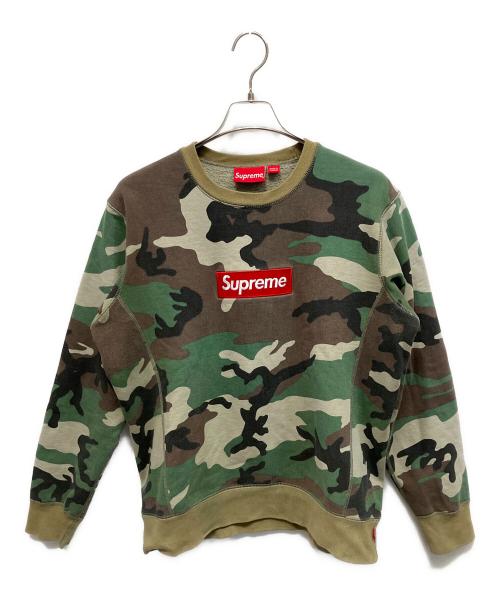 SUPREME（シュプリーム）SUPREME (シュプリーム) 15AW Box Logo Crew Neck camo オリーブ サイズ:Mの古着・服飾アイテム
