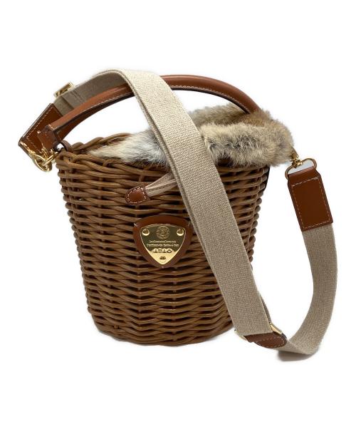 ATAO（アタオ）ATAO (アタオ) BREEZE カゴバッグ ブラウンの古着・服飾アイテム