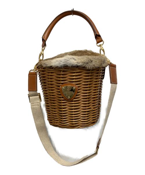 ATAO（アタオ）ATAO (アタオ) BREEZE カゴバッグ ブラウンの古着・服飾アイテム