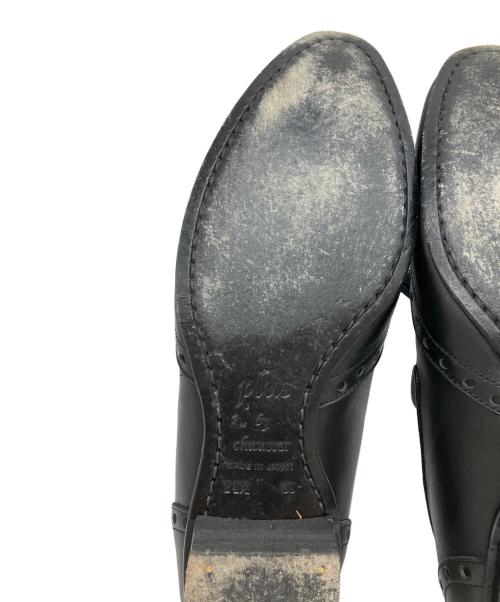 chausser（ショセ）chausser (ショセ) ウィングタッセルローファー ローファー ブラック サイズ:24.5㎝の古着・服飾アイテム