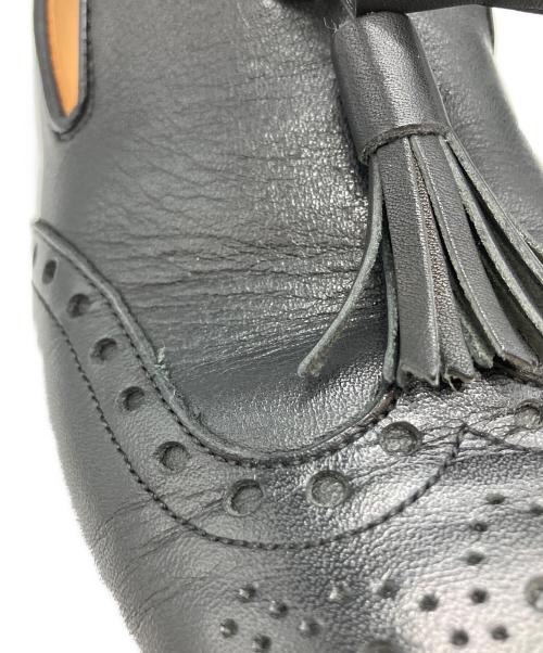 chausser（ショセ）chausser (ショセ) ウィングタッセルローファー ローファー ブラック サイズ:24.5㎝の古着・服飾アイテム