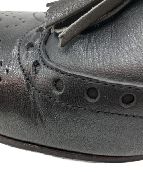 chausser（ショセ）chausser (ショセ) ウィングタッセルローファー ローファー ブラック サイズ:24.5㎝の古着・服飾アイテム