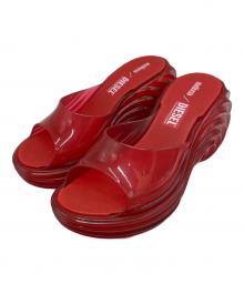 DIESEL×melissa（ディーゼル×メリッサ）の古着「MELISSA QUANTUM PLATFORM + DIESEL AD」｜レッド