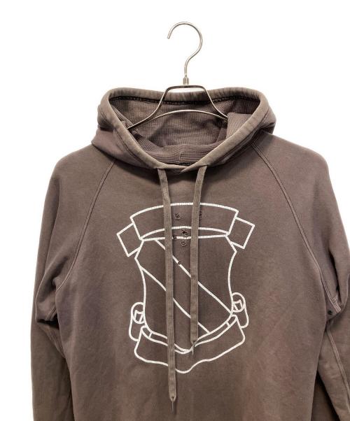 NUMBER (N)INE（ナンバーナイン）NUMBER (N)INE (ナンバーナイン) エンブレム プルオーバーパーカー ブラウン サイズ:2の古着・服飾アイテム