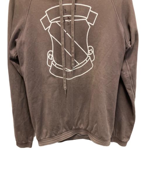NUMBER (N)INE（ナンバーナイン）NUMBER (N)INE (ナンバーナイン) エンブレム プルオーバーパーカー ブラウン サイズ:2の古着・服飾アイテム