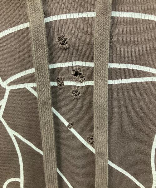 NUMBER (N)INE（ナンバーナイン）NUMBER (N)INE (ナンバーナイン) エンブレム プルオーバーパーカー ブラウン サイズ:2の古着・服飾アイテム