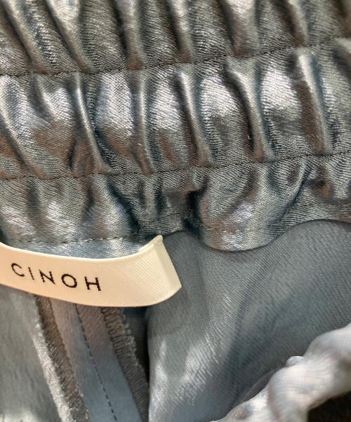 CINOH（チノ）CINOH (チノ) サテンリラックスパンツ イージーパンツ グレー サイズ:34の古着・服飾アイテム