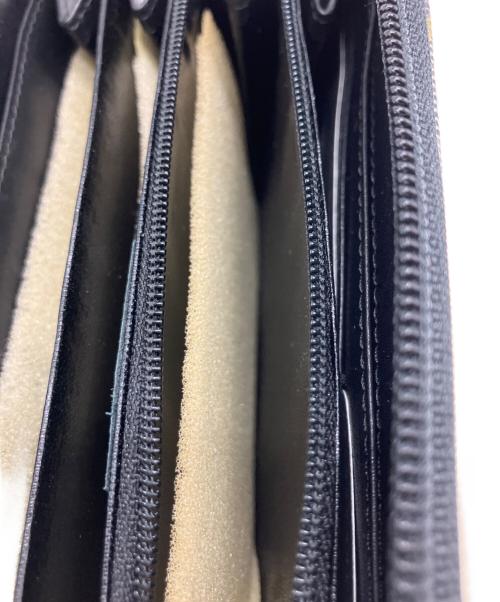 Vivienne Westwood（ヴィヴィアンウエストウッド）Vivienne Westwood (ヴィヴィアンウエストウッド) タータンチェック ラウンドファスナー 長財布 オリーブ×ピンクの古着・服飾アイテム