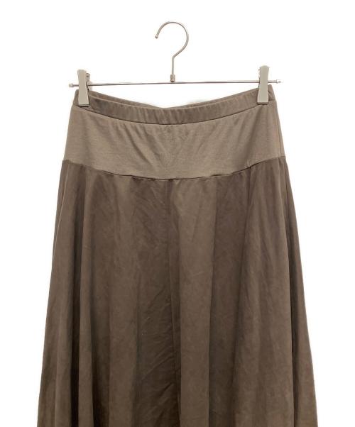 BEARDSLEY（ビアズリー）BEARDSLEY (ビアズリー) ウエストジャージースカート ブラウン サイズ:Freeの古着・服飾アイテム