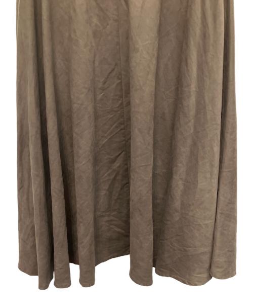 BEARDSLEY（ビアズリー）BEARDSLEY (ビアズリー) ウエストジャージースカート ブラウン サイズ:Freeの古着・服飾アイテム