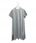 BEARDSLEYビアズリー）の古着「半袖ワンピース」｜ブルー