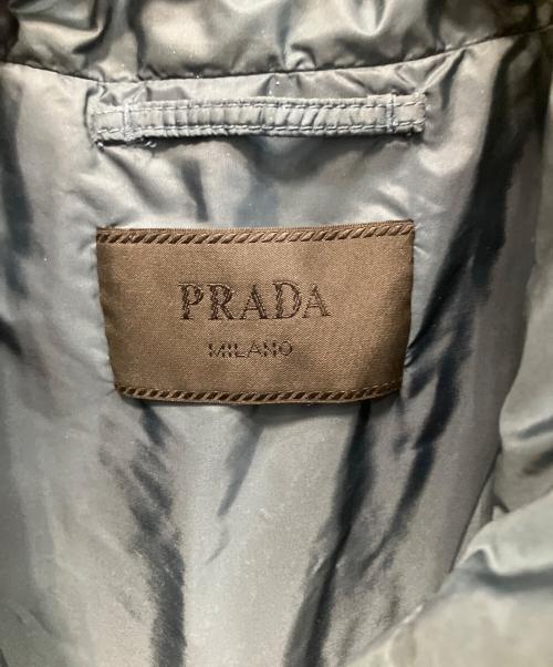 PRADA（プラダ）PRADA (プラダ) トライアングルプレートブルゾン ネイビー サイズ:46の古着・服飾アイテム