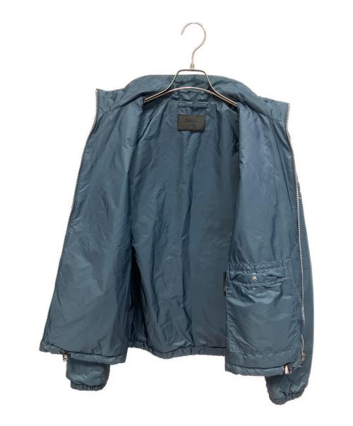 PRADA（プラダ）PRADA (プラダ) トライアングルプレートブルゾン ネイビー サイズ:46の古着・服飾アイテム