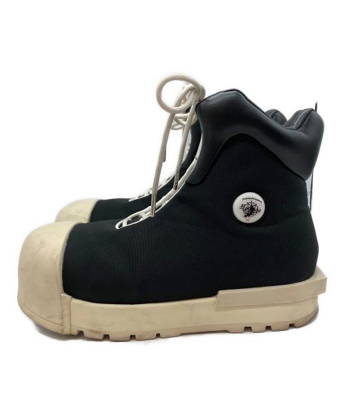 F.V.V.O（フリーワールドオーダー＆ロックスター）F.V.V.O (フリーワールドオーダー＆ロックスター) ROCKSTA (ロックスター) THICK SOLED HIGH TOP BOOTS ブラック×ホワイト サイズ:27.5cmの古着・服飾アイテム
