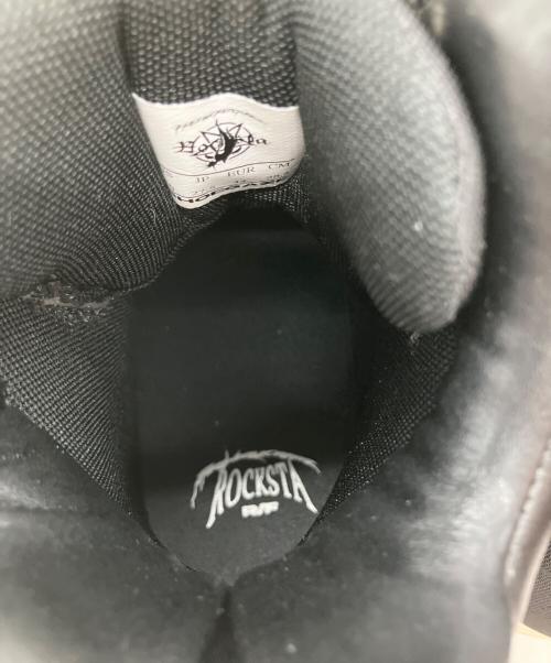 F.V.V.O（フリーワールドオーダー＆ロックスター）F.V.V.O (フリーワールドオーダー＆ロックスター) ROCKSTA (ロックスター) THICK SOLED HIGH TOP BOOTS ブラック×ホワイト サイズ:27.5cmの古着・服飾アイテム