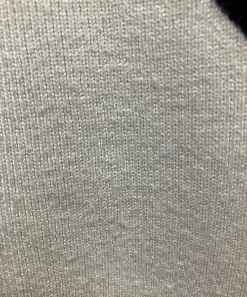 darich（ダーリッチ）darich (ダーリッチ) パイピングショートニットトップス 薄手ニット アイボリー×ブラック サイズ:Freeの古着・服飾アイテム