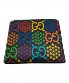 GUCCIグッチ）の古着「GGサイケデリック 2149  2つ折り財布」｜ブラック