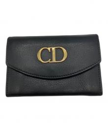 Christian Dior（クリスチャン ディオール）の古着「CD コンパクトウォレット」｜ブラック