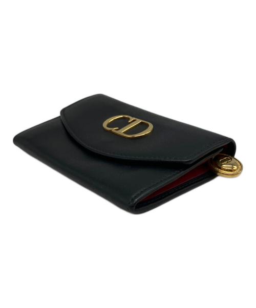 Christian Dior（クリスチャン ディオール）Christian Dior (クリスチャン ディオール) CD コンパクトウォレット ブラックの古着・服飾アイテム
