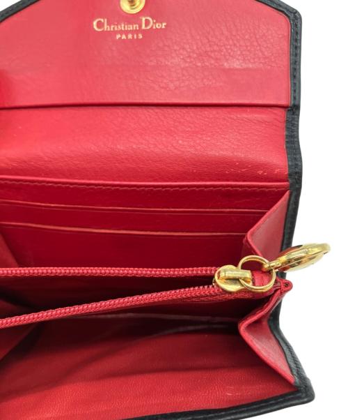 Christian Dior（クリスチャン ディオール）Christian Dior (クリスチャン ディオール) CD コンパクトウォレット ブラックの古着・服飾アイテム