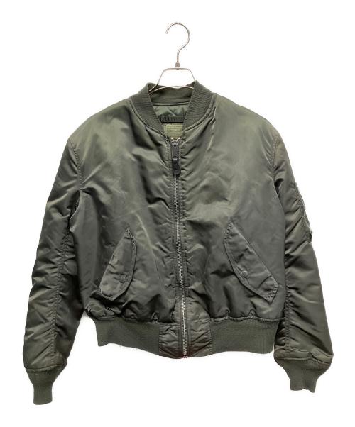 ALPHA（アルファ）ALPHA (アルファ) MA-1ジャケット グリーン サイズ:Mの古着・服飾アイテム