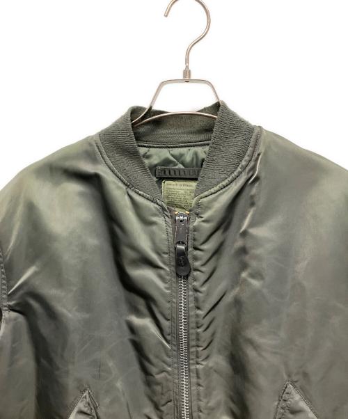 ALPHA（アルファ）ALPHA (アルファ) MA-1ジャケット グリーン サイズ:Mの古着・服飾アイテム