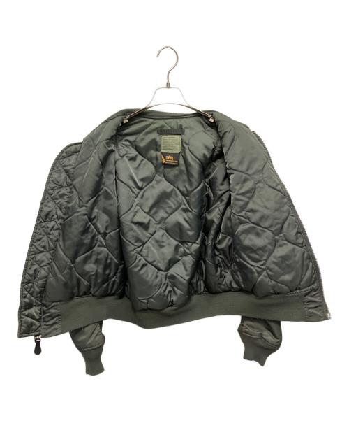 ALPHA（アルファ）ALPHA (アルファ) MA-1ジャケット グリーン サイズ:Mの古着・服飾アイテム
