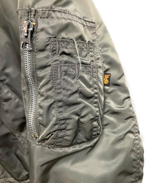ALPHA（アルファ）ALPHA (アルファ) MA-1ジャケット グリーン サイズ:Mの古着・服飾アイテム