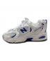 NEW BALANCE (ニューバランス) ローカットスニーカー ホワイト サイズ:27.5cm：8000円