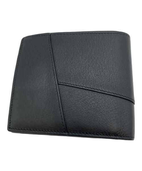 LOEWE（ロエベ）LOEWE (ロエベ) パズルバイフォールドコインウォレット(クラシックカーフ）062436 2つ折り財布 ブラックの古着・服飾アイテム